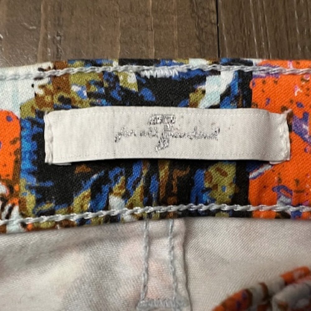 7 For All Mankind The Ankle Skinny Jeans In Floral Haze Print - Picture 6 of 7